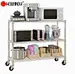 chrome wire shelving unit